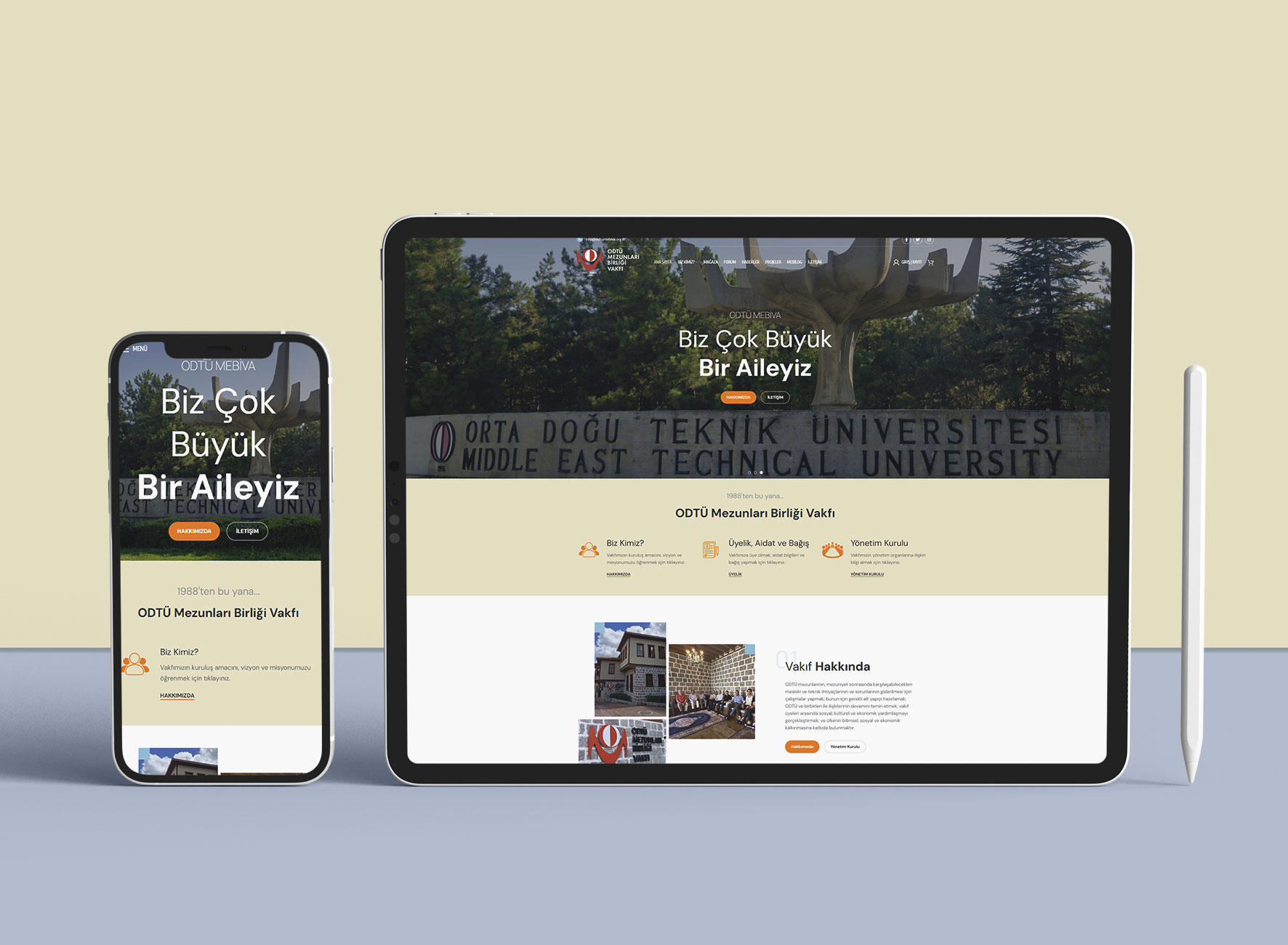 ODTÜ MEBİVA Web Sitesi Tasarımı